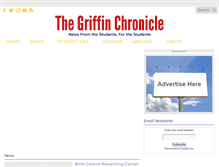 Tablet Screenshot of griffinchronicle.com